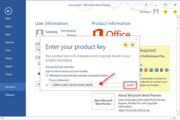 Free Product Key For Microsoft Office